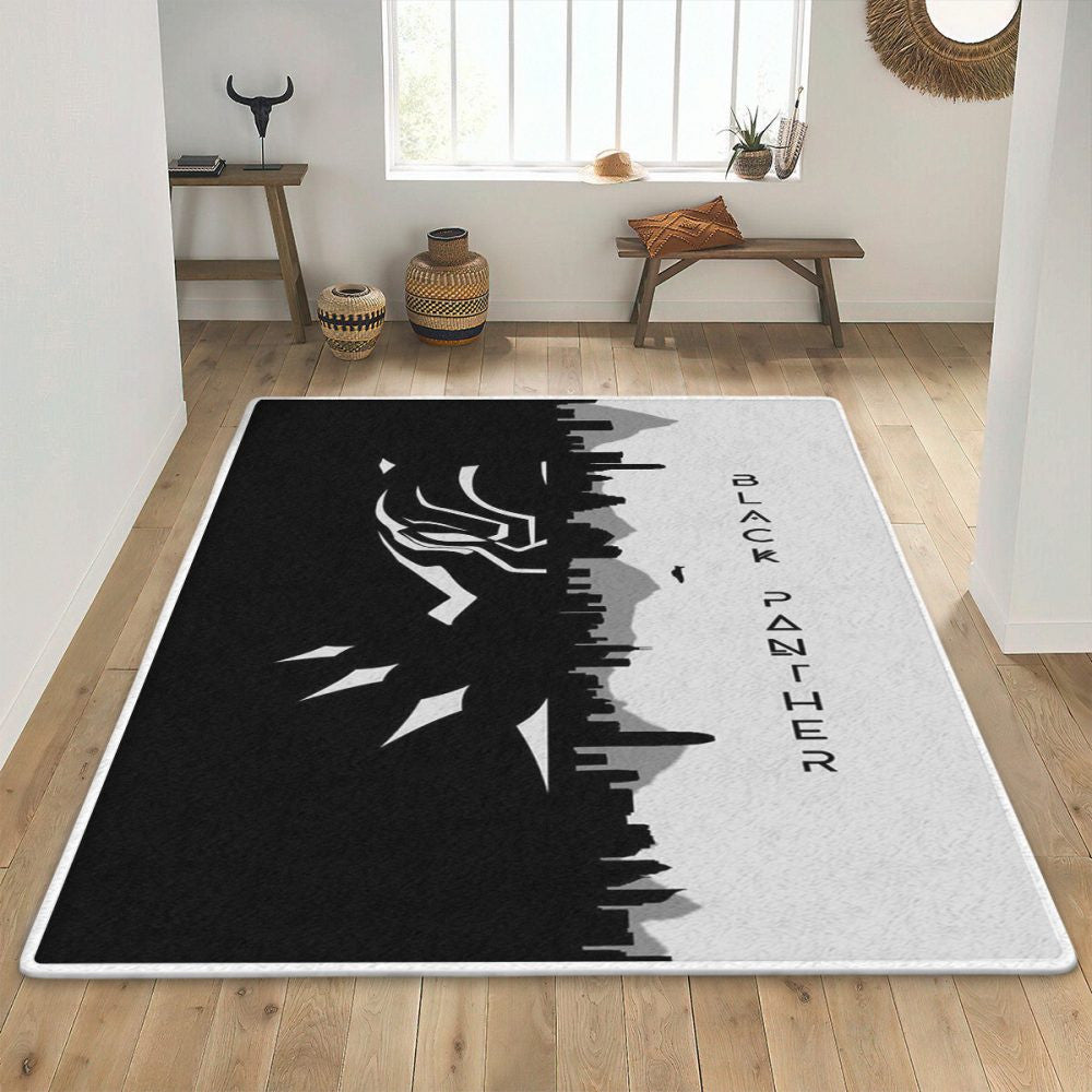 Schwarzer Panther Wakanda für immer Teppich, Teppiche - Outdoor Teppich, Teppich Wohnzimmer, Küchenteppich, Kinderzimmer, Modern
