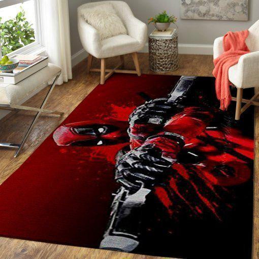 Deadpool Funny Marvel Superhelden Area Marvel Fn101207 Teppich, Teppiche - Outdoor Teppich, Teppich Wohnzimmer, Küchenteppich, Kinderzimmer, Modern