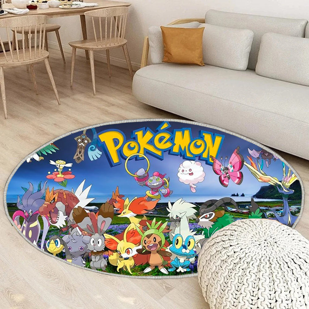 Top 05 Spiel Pokémon Teppich Rund, Teppiche - Outdoor Teppich Rund, Teppich Wohnzimmer, Carpet, Rug