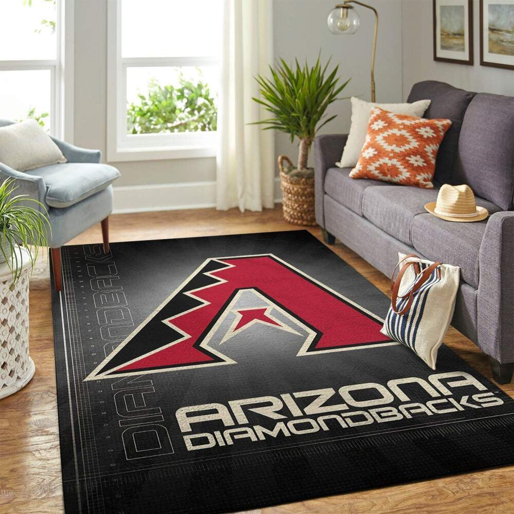 Arizona Diamondbacks Mlb-Bereichs-Team-Logo-Sport Teppich, Teppiche - Outdoor Teppich, Teppich Wohnzimmer, Küchenteppich, Kinderzimmer, Modern