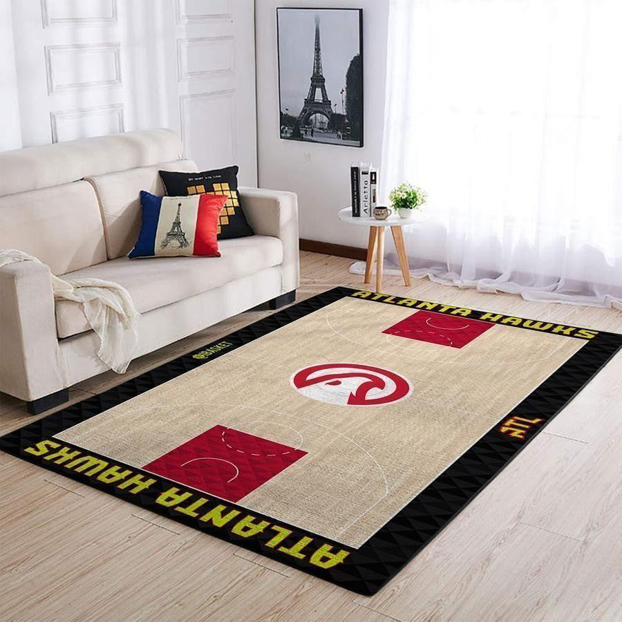 Atlanta Hawks Area NBA-Basketballteam Logo006 Teppich, Teppiche - Outdoor Teppich, Teppich Wohnzimmer, Küchenteppich, Kinderzimmer, Modern
