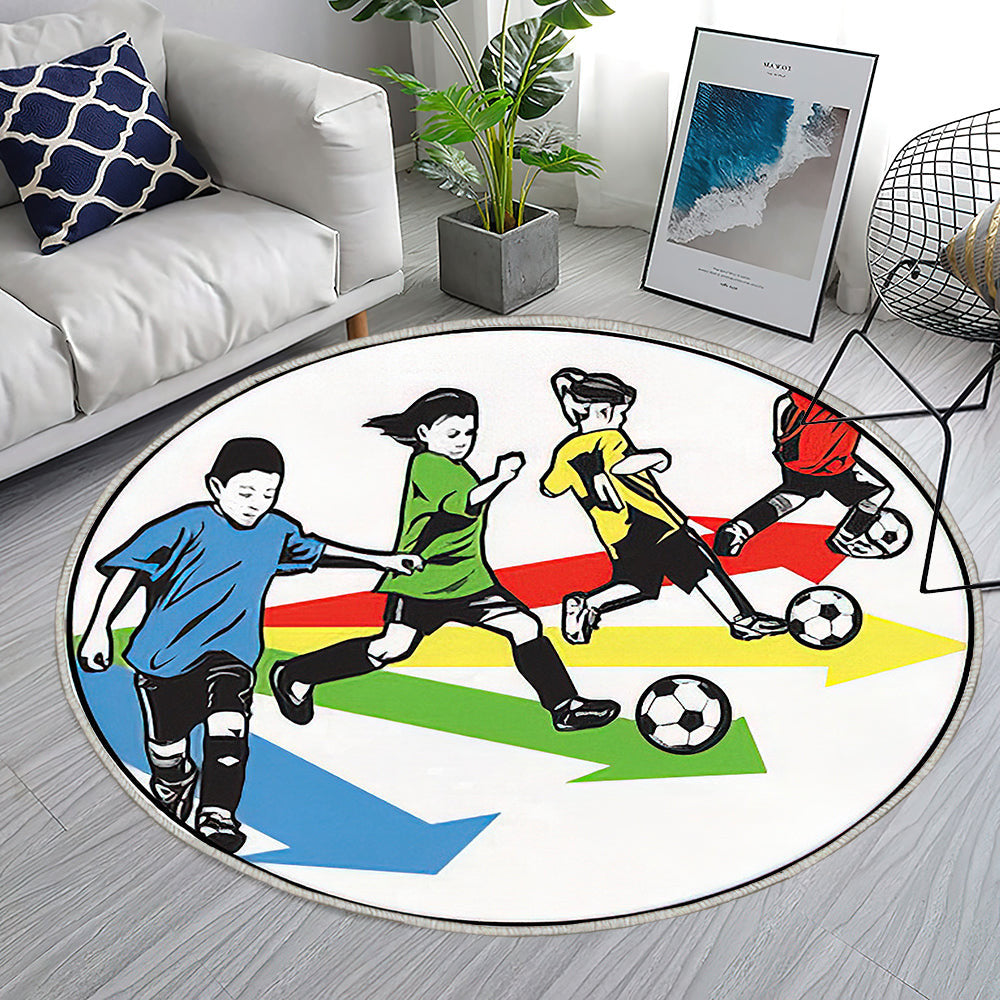 Jugend Fußballübung Teppich Rund, Teppiche - Outdoor Teppich Rund, Teppich Wohnzimmer, Carpet, Rug
