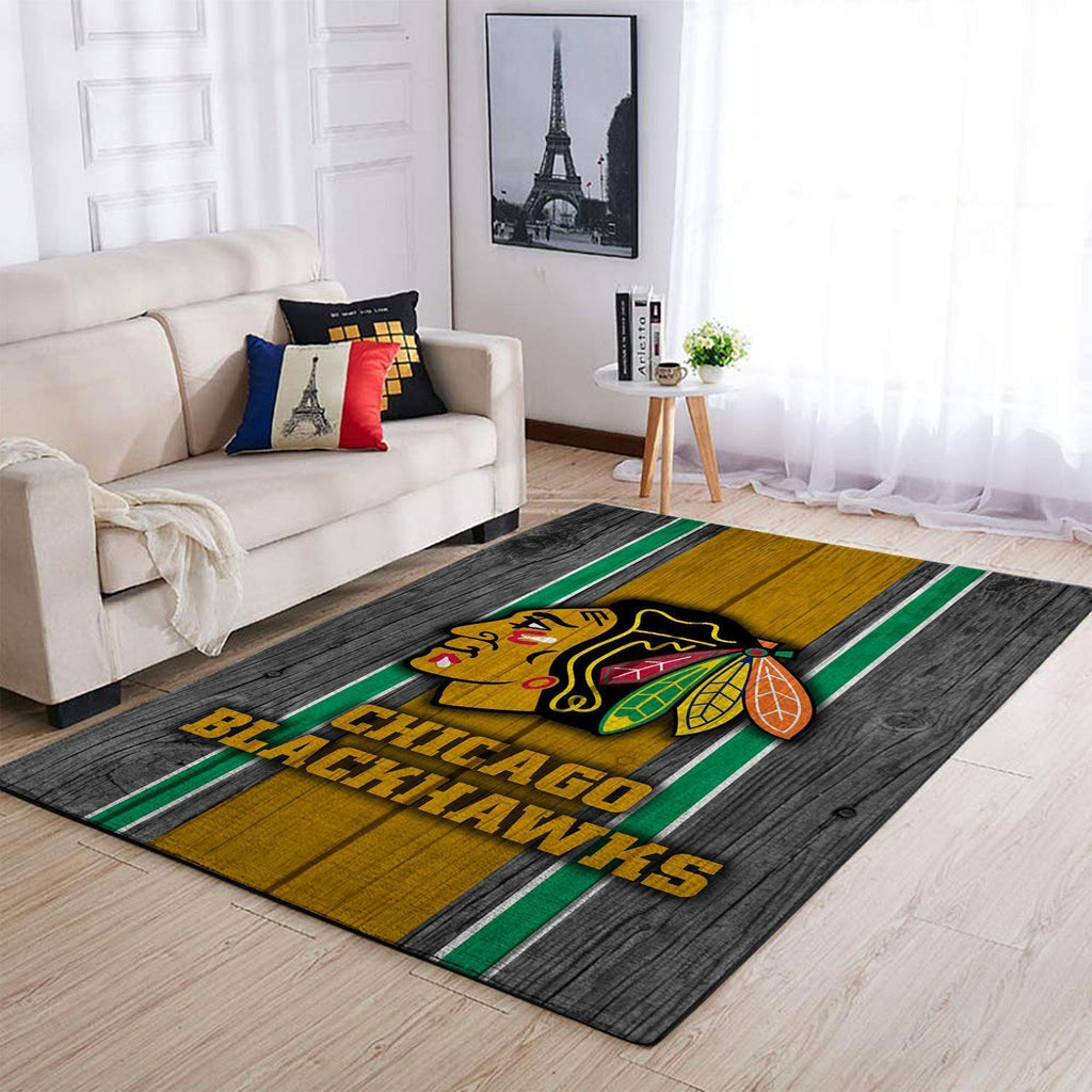 Chicago Blackhawks Nhl Area Team Logo Sport Teppich, Teppiche - Outdoor Teppich, Teppich Wohnzimmer, Küchenteppich, Kinderzimmer, Modern
