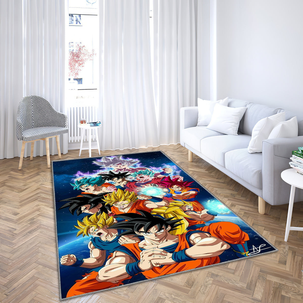 GOKU FORMULARE Teppich, Teppiche - Ball Outdoor Teppich, Drachen Teppich Wohnzimmer, Küchenteppich, Kinderzimmer, Modern