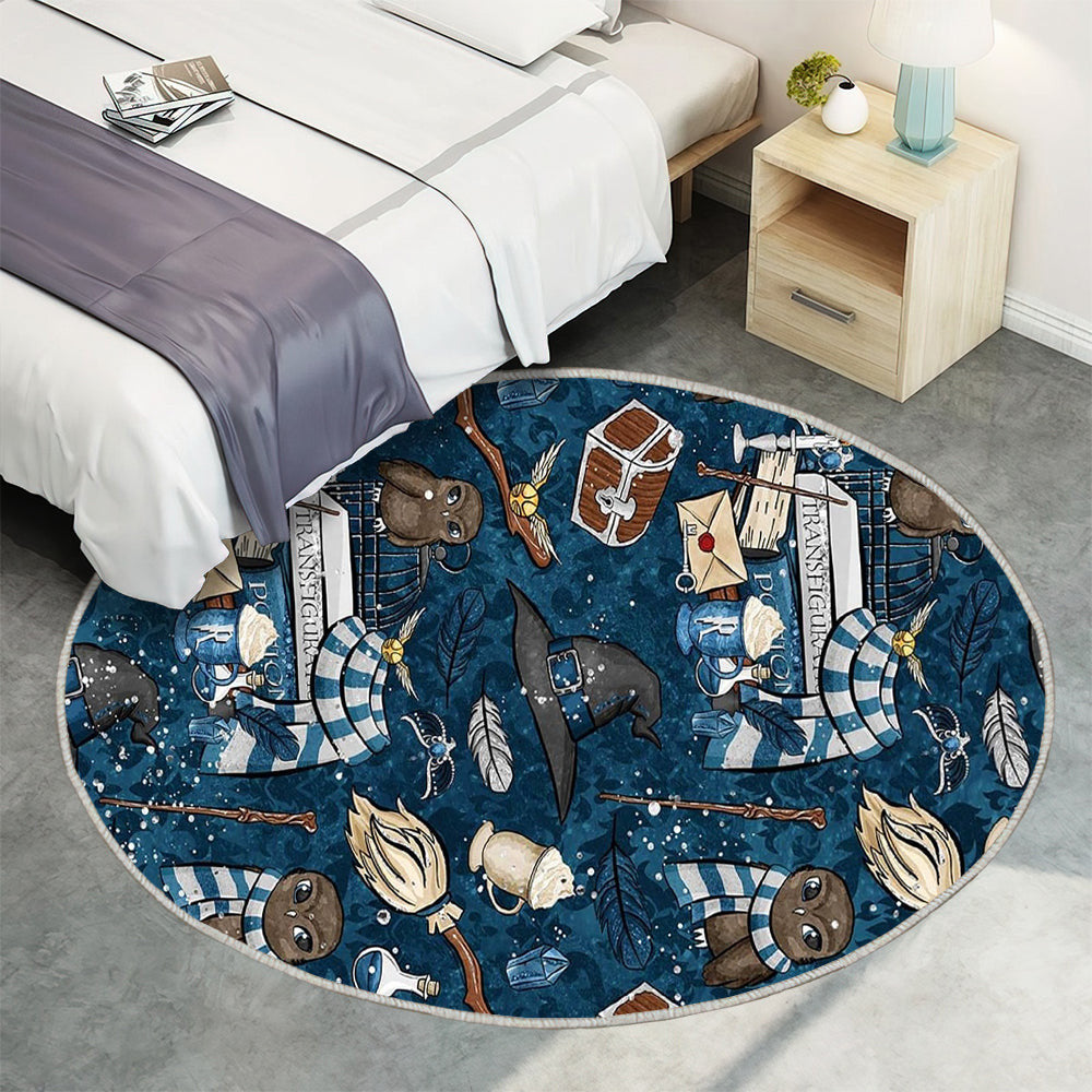 Harry Potter01 Teppich Rund, Teppiche - Outdoor Teppich Rund, Teppich Wohnzimmer, Carpet, Rug
