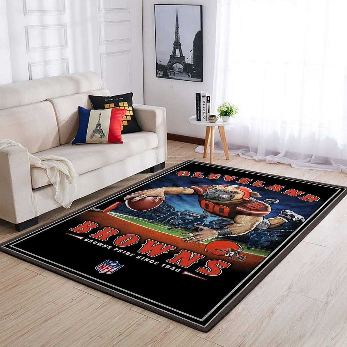 Cleveland Browns Nfl Team Pride Rechteckbereich Teppich, Teppiche - Outdoor Teppich, Teppich Wohnzimmer, Küchenteppich, Kinderzimmer, Modern