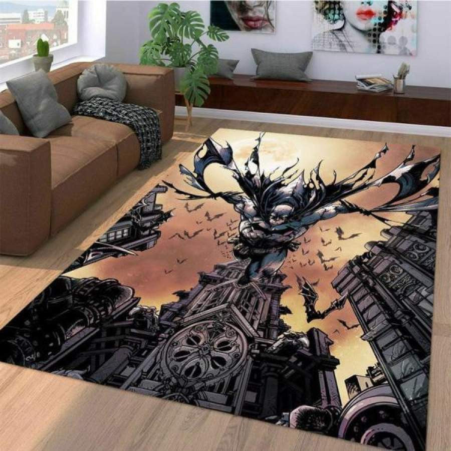 Batman Superheld Film Bodendekor 10113 Teppich, Teppiche - Outdoor Teppich, Teppich Wohnzimmer, Küchenteppich, Kinderzimmer, Modern