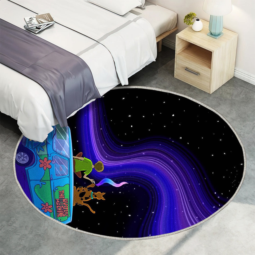 Scooby Doo Teppich Rund, Teppiche - Himmel Outdoor Teppich Rund, Nacht Teppich Wohnzimmer, Carpet, Rug