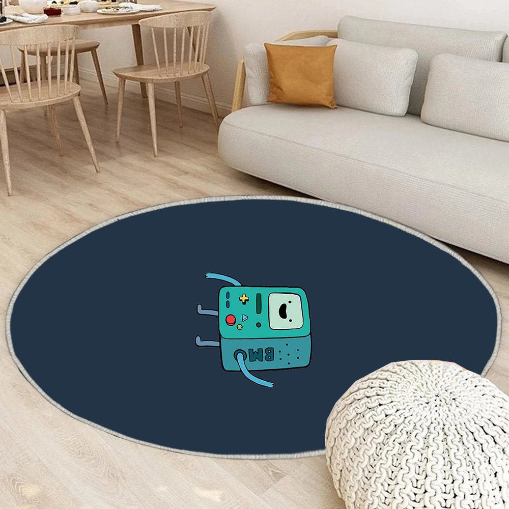 Abenteuerzeit BMC Teppich Rund, Teppiche - Karikatur Outdoor Teppich Rund, Teppich Wohnzimmer, Carpet, Rug