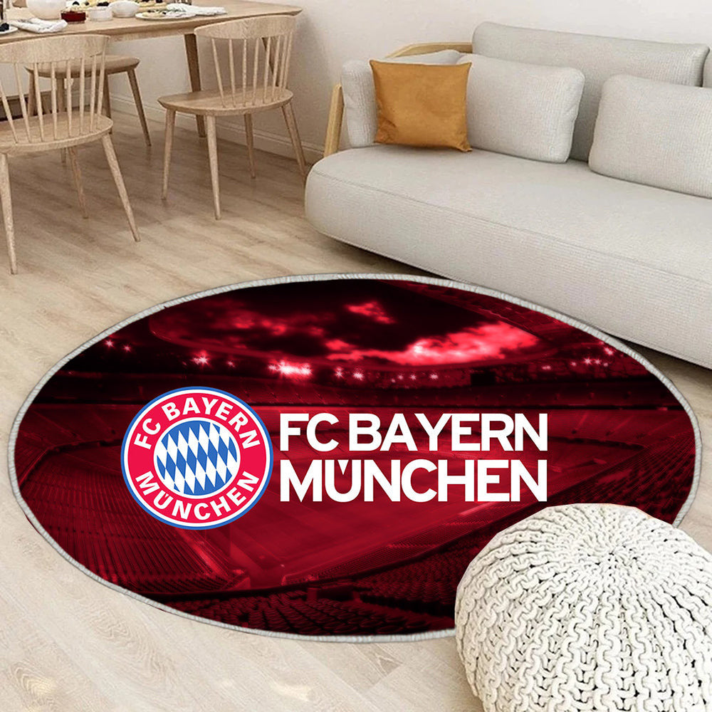 Bayer München Teppich Rund, Teppiche - Outdoor Teppich Rund, Teppich Wohnzimmer, Carpet, Rug