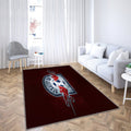 RB Leipzig Teppich, Teppiche - Deutscher Fußballverein Outdoor Teppich, roter Steinhintergrund Teppich Wohnzimmer, Küchenteppich, Kinderzimmer, Modern