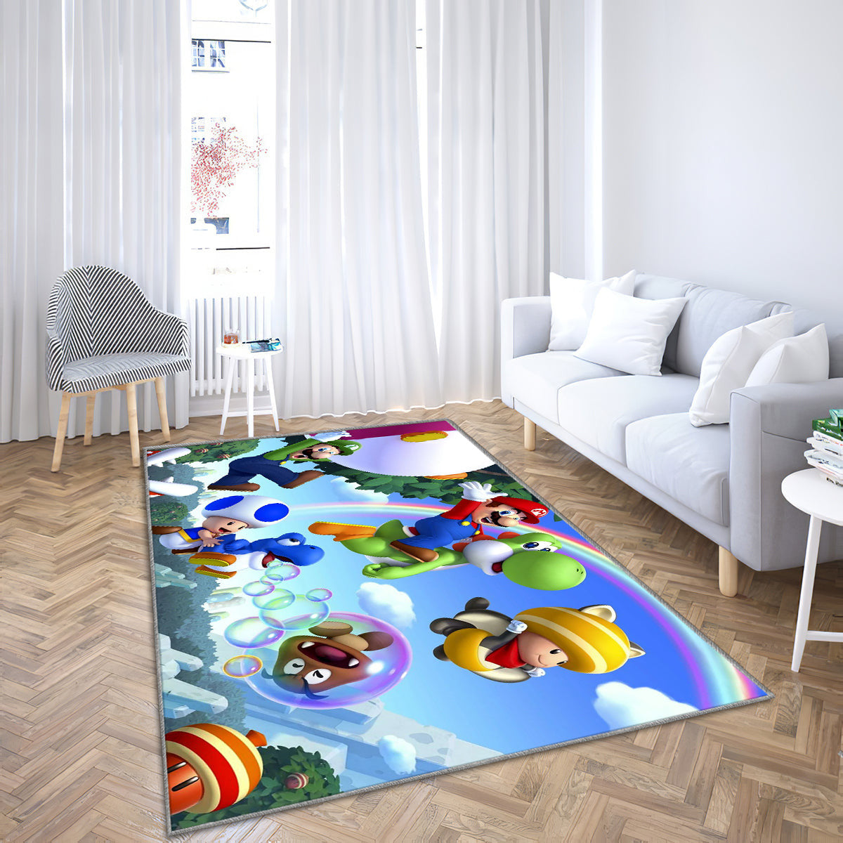 Super Mario Teppich, Teppiche - Outdoor Teppich, Teppich Wohnzimmer, Küchenteppich, Kinderzimmer, Modern