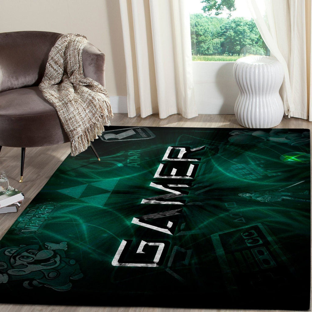 Gamer Area Gaming Gfd 191206 Teppich, Teppiche - Outdoor Teppich, Teppich Wohnzimmer, Küchenteppich, Kinderzimmer, Modern