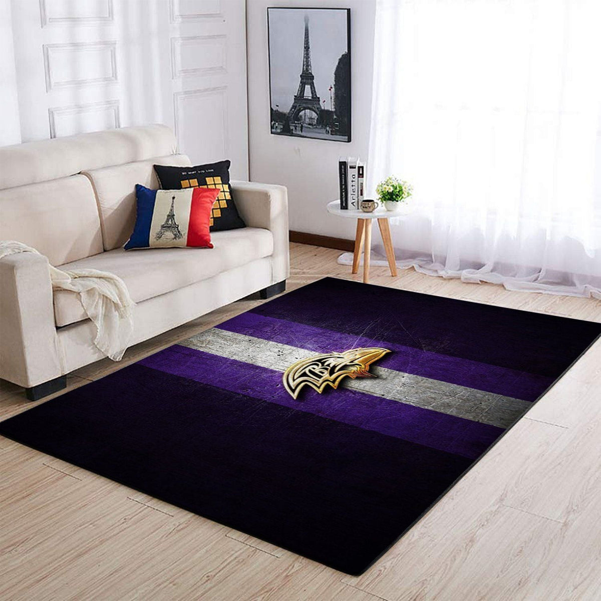 Baltimore Ravens Area Nfl Football Team Logo005 Teppich, Teppiche - Outdoor Teppich, Teppich Wohnzimmer, Küchenteppich, Kinderzimmer, Modern