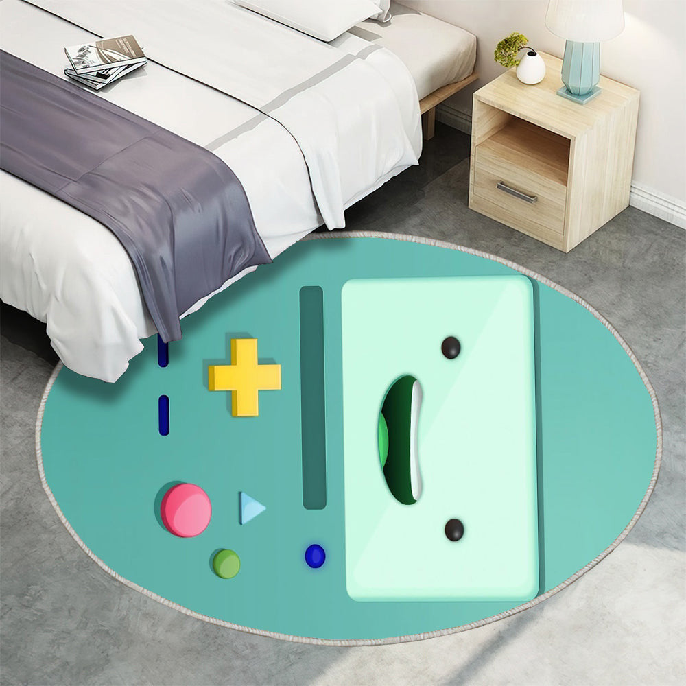 BMO Bildschirm Teppich Rund, Teppiche - Abenteuer Outdoor Teppich Rund, Abenteuer Zeit Teppich Wohnzimmer, Carpet, Rug