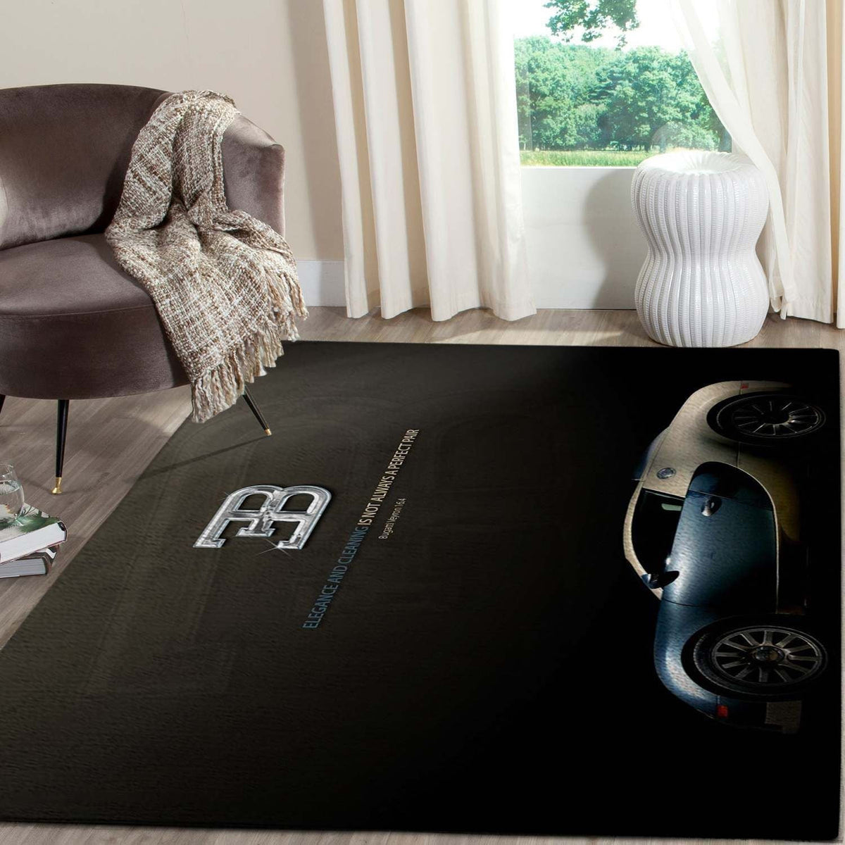 Bugatti Logo Supercars Bereich Fn131217 Teppich, Teppiche - Outdoor Teppich, Teppich Wohnzimmer, Küchenteppich, Kinderzimmer, Modern