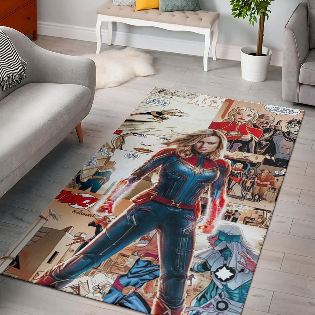 Captain Marvel-Filme Teppich, Teppiche - Outdoor Teppich, Teppich Wohnzimmer, Küchenteppich, Kinderzimmer, Modern