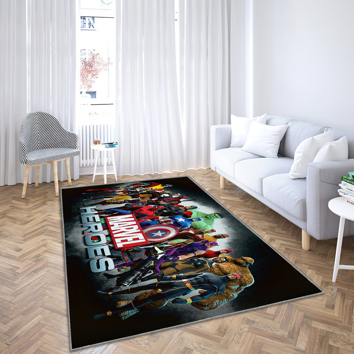 Marvel Avengers Teppich, Teppiche - Outdoor Teppich, Teppich Wohnzimmer, Küchenteppich, Kinderzimmer, Modern