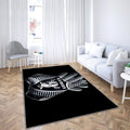 Handschuhe mit Raiders Logo auf schwarzem Hintergrund Raiders Teppich, Teppiche - Outdoor Teppich, Teppich Wohnzimmer, Küchenteppich, Kinderzimmer, Modern