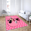 Rosa Minnie Maus Teppich, Teppiche - Outdoor Teppich, Teppich Wohnzimmer, Küchenteppich, Kinderzimmer, Modern