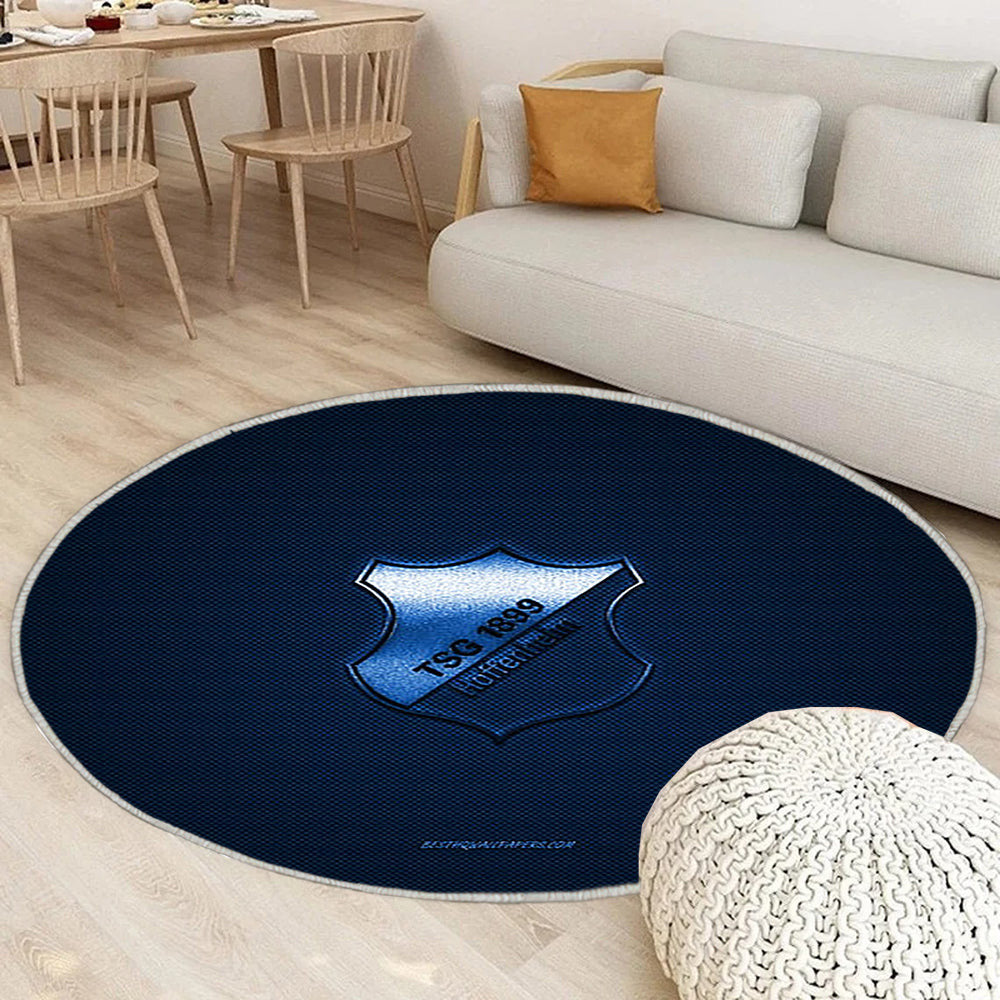 Tsg 1899 Hoffenheim Teppich Rund, Teppiche - Deutscher Fußballverein Outdoor Teppich Rund, Bundesliga Teppich Wohnzimmer, Carpet, Rug