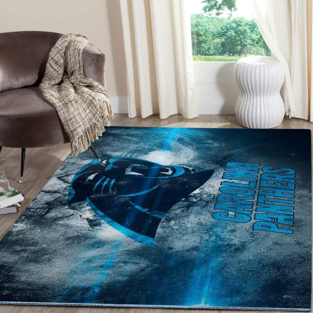 Carolina Panthers Area Nfl Football Team Logo009 Teppich, Teppiche - Outdoor Teppich, Teppich Wohnzimmer, Küchenteppich, Kinderzimmer, Modern