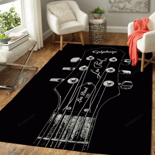 Epiphone Les Paul 100 Gitarrenmusik für Fans Teppich, Teppiche - Outdoor Teppich, Teppich Wohnzimmer, Küchenteppich, Kinderzimmer, Modern