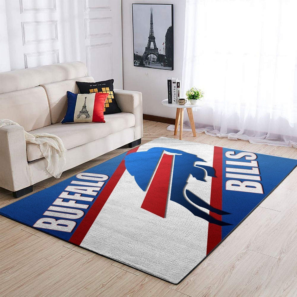 Buffalo Bills Area Nfl Fußball 001 Teppich, Teppiche - Outdoor Teppich, Teppich Wohnzimmer, Küchenteppich, Kinderzimmer, Modern
