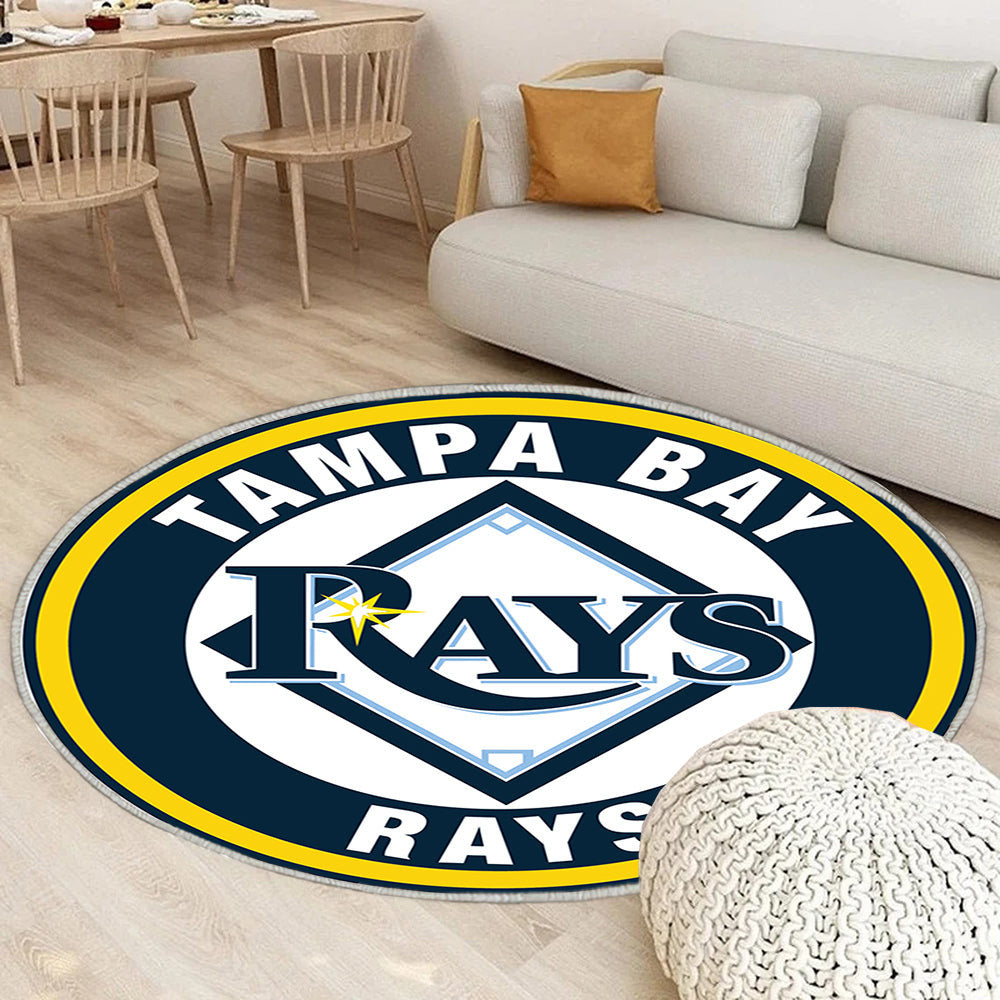 Tampa Bay Rays Logo Kreis Teppich Rund, Teppiche - Outdoor Teppich Rund, Teppich Wohnzimmer, Carpet, Rug