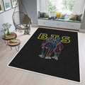 Bts Bt21 Bangtan Army Fan Cartoon Neon Christmasbts Geschenk für Fan Teppich, Teppiche - Outdoor Teppich, Teppich Wohnzimmer, Küchenteppich, Kinderzimmer, Modern