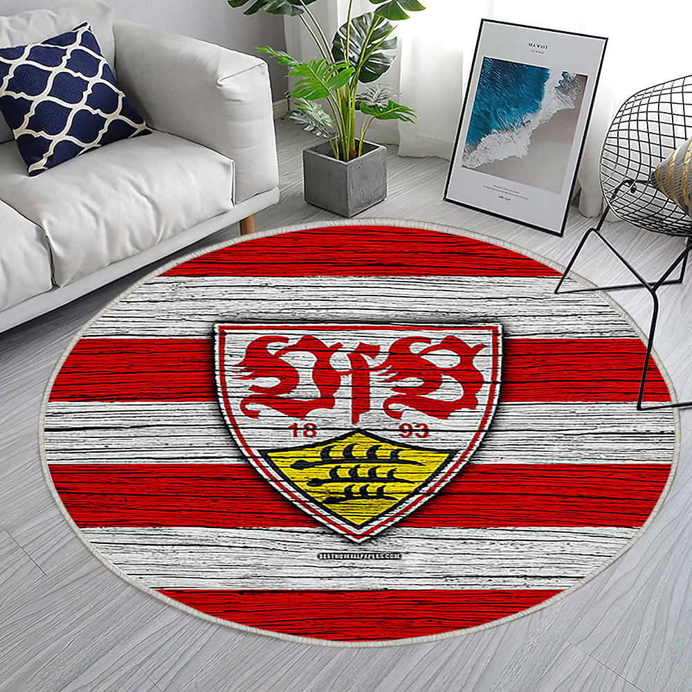 Stuttgarter Bundesliga Teppich Rund, Teppiche - Deutschland Outdoor Teppich Rund, Fußball Teppich Wohnzimmer, Carpet, Rug