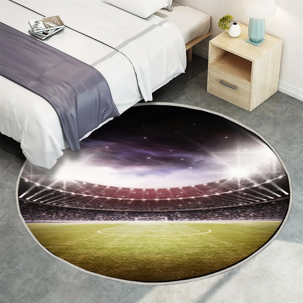 Stadion 002 Teppich Rund, Teppiche - Outdoor Teppich Rund, Teppich Wohnzimmer, Carpet, Rug