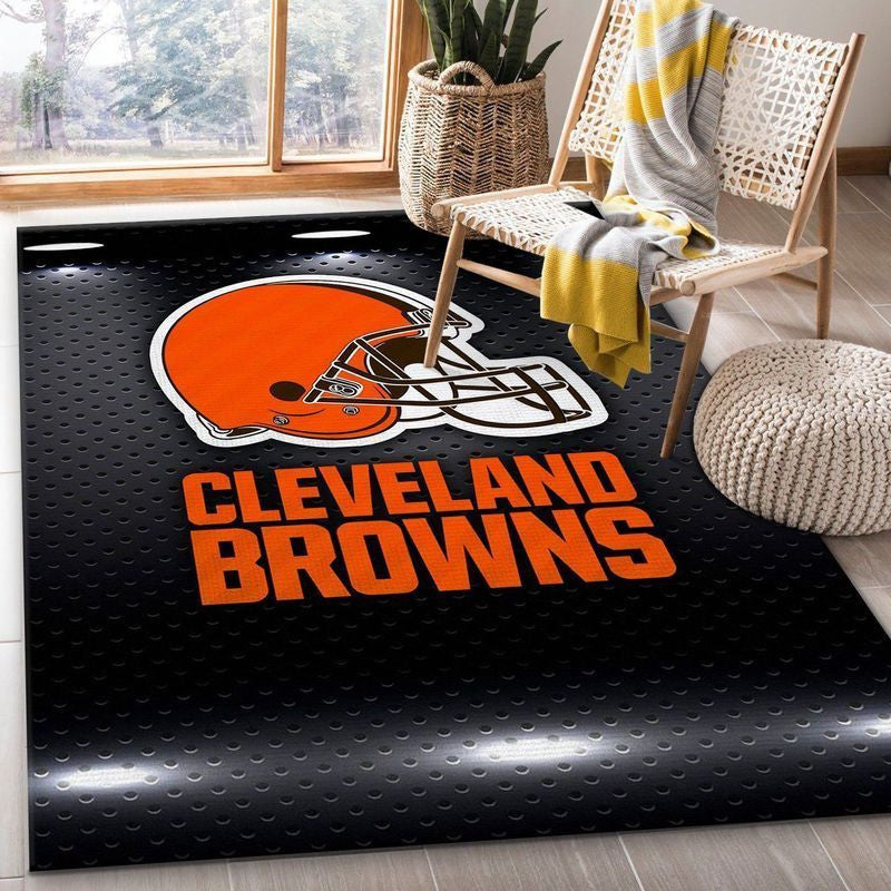 Cleveland Browns NFL 17 Teppich, Teppiche - Outdoor Teppich, Teppich Wohnzimmer, Küchenteppich, Kinderzimmer, Modern