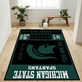 Anpassbare Michigan State Spartans Ncaa Bodendekoration Teppich, Teppiche - Outdoor Teppich, Teppich Wohnzimmer, Küchenteppich, Kinderzimmer, Modern