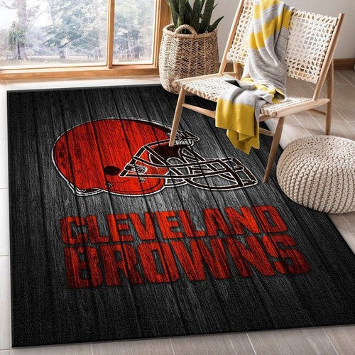 Cleveland Browns Nfl-Logo-Bereich für Geschenk, Schlafzimmer, US-Dekor Teppich, Teppiche - Outdoor Teppich, Teppich Wohnzimmer, Küchenteppich, Kinderzimmer, Modern