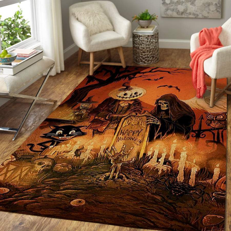 Fröhliches Halloween Hh190830 Bodendekoration Teppich, Teppiche - Outdoor Teppich, Teppich Wohnzimmer, Küchenteppich, Kinderzimmer, Modern
