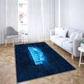 Fortnite blaues Logo blaue Ziegelwand Teppich, Teppiche - Outdoor Teppich, Teppich Wohnzimmer, Küchenteppich, Kinderzimmer, Modern