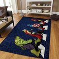 Avengers Walking The Street Bodendekoration Teppich, Teppiche - Outdoor Teppich, Teppich Wohnzimmer, Küchenteppich, Kinderzimmer, Modern