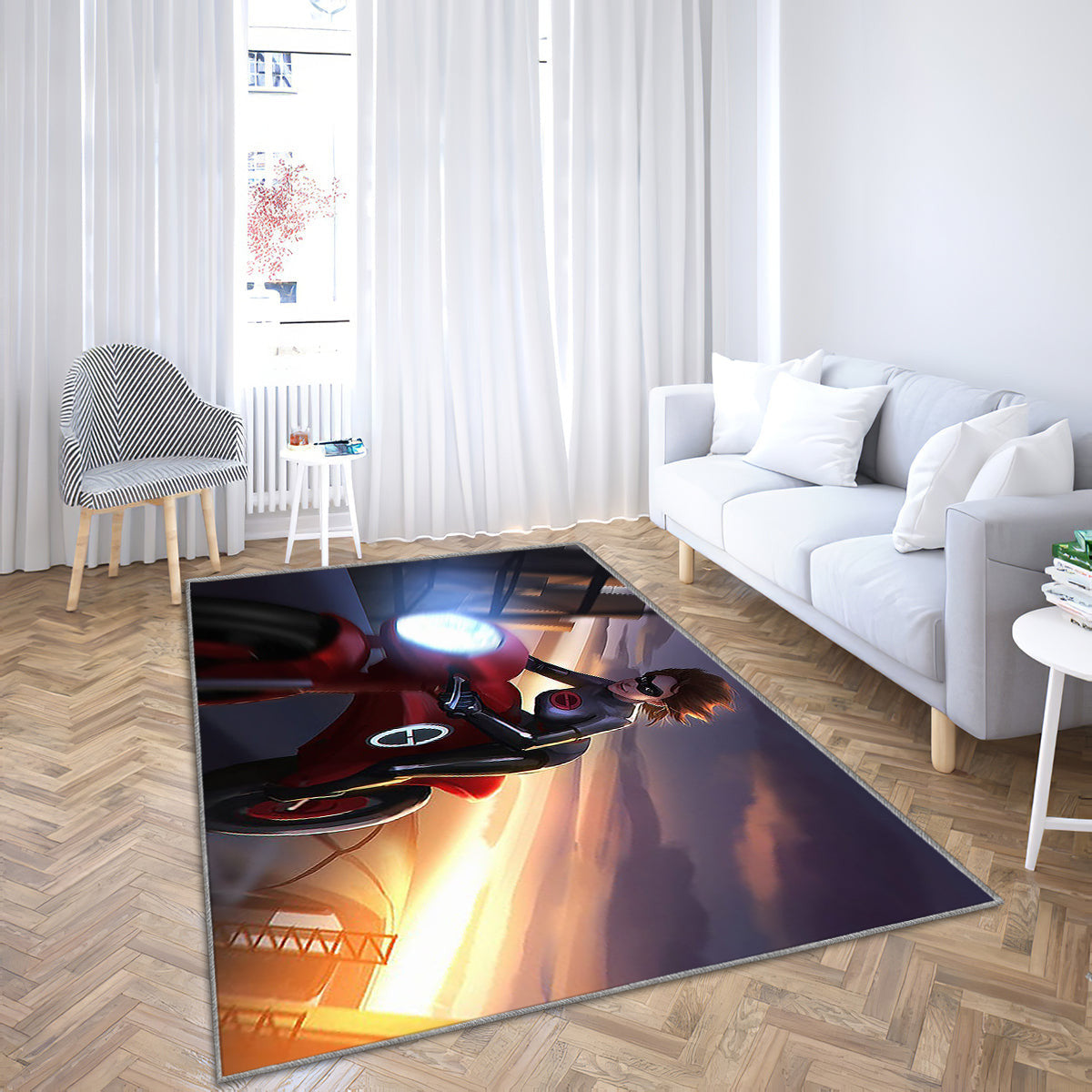 Elastigirl In Die Unglaublichen 2 Filmkunst Teppich, Teppiche - Outdoor Teppich, Teppich Wohnzimmer, Küchenteppich, Kinderzimmer, Modern