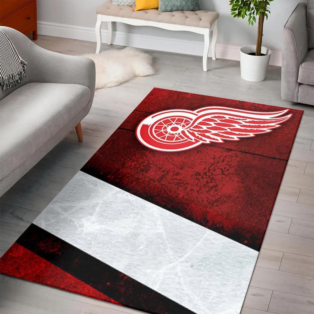 Detroit Red Wings Bereich Nhl Hockey20022110 Teppich, Teppiche - Outdoor Teppich, Teppich Wohnzimmer, Küchenteppich, Kinderzimmer, Modern