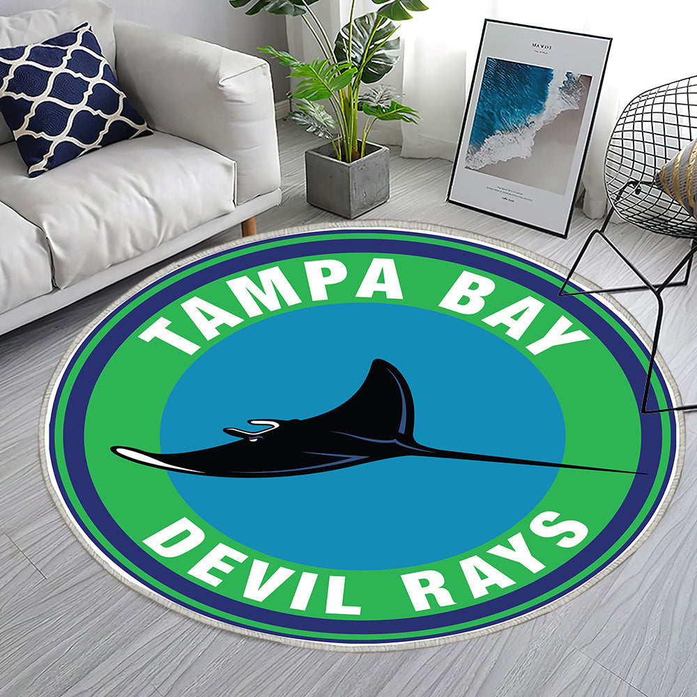 Tampa Bay Rays Rückblick Teppich Rund, Teppiche - Outdoor Teppich Rund, Teppich Wohnzimmer, Carpet, Rug