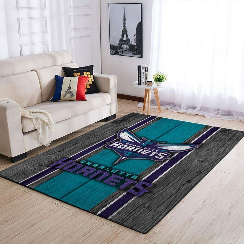 Charlotte Hornets NBA-Basketball 7 Teppich, Teppiche - Outdoor Teppich, Teppich Wohnzimmer, Küchenteppich, Kinderzimmer, Modern