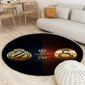 Club Brügge gegen Galatasaray Teppich Rund, Teppiche - Gruppe A Outdoor Teppich Rund, UEFA Champions League, Teppich Wohnzimmer, Carpet, Rug