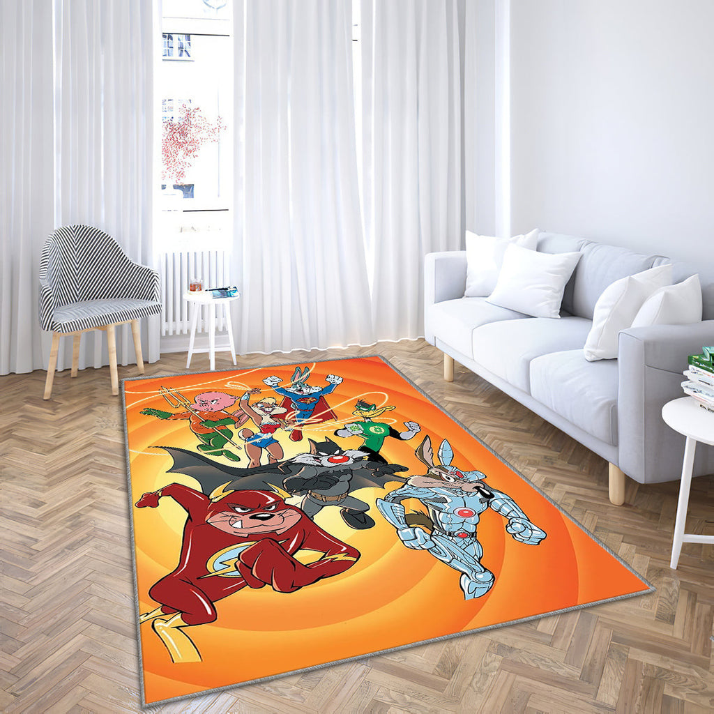 WB Superhelden Teppich, Teppiche - Abenteuer Outdoor Teppich, Capitän Teppich Wohnzimmer, Küchenteppich, Kinderzimmer, Modern