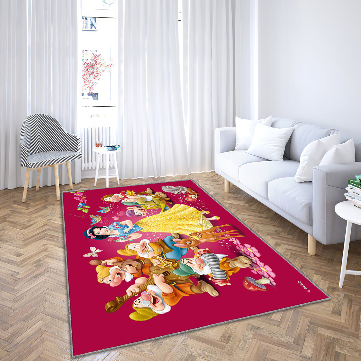 Schneewittchen Prinzessin Teppich, Teppiche - Outdoor Teppich, Teppich Wohnzimmer, Küchenteppich, Kinderzimmer, Modern