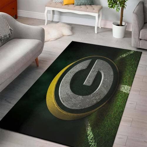 Green Bay Packers Area Nfl Football Team Logo003 Teppich, Teppiche - Outdoor Teppich, Teppich Wohnzimmer, Küchenteppich, Kinderzimmer, Modern