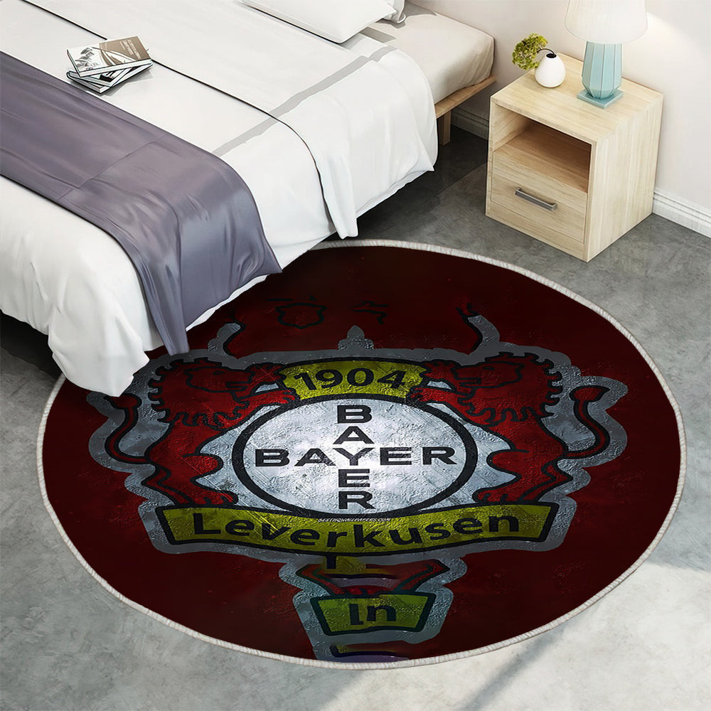 Bayer 04 Leverkusen 1 Teppich Rund, Teppiche - Outdoor Teppich Rund, Teppich Wohnzimmer, Carpet, Rug
