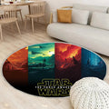 Star Wars Poster Logo Teppich Rund, Teppiche - Outdoor Teppich Rund, Teppich Wohnzimmer, Carpet, Rug