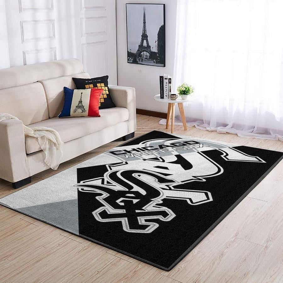 Chicago White Sox Bereich Mlb Baseball Team Logo013 Teppich, Teppiche - Outdoor Teppich, Teppich Wohnzimmer, Küchenteppich, Kinderzimmer, Modern