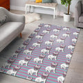 Bulldog-Herz-Sonnenbrille-Muster-Druck Teppich, Teppiche - Outdoor Teppich, Teppich Wohnzimmer, Küchenteppich, Kinderzimmer, Modern